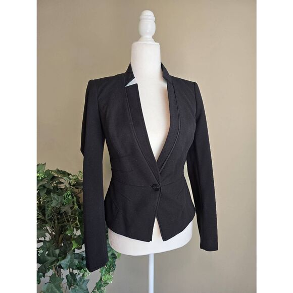 WHBM Blazer Sz 0 Black - Picture 1 of 7